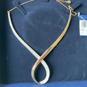 Swarovski rose gold necklace